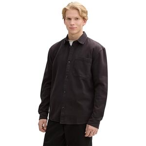 TOM TAILOR Denim herrskjorta, 29476 – kolgrå, XL TOM TAILOR Denim herrskjorta, 29476 – kolgrå, XL