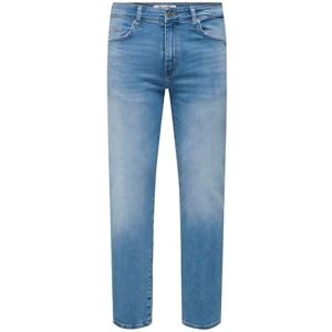 Only & Sons Slim Fit Jeans ONSWEFT medium midja normalt skurna jeans, Ljus medium blå denim, 30W / 30L Only & Sons Slim Fit Jeans ONSWEFT medium midja normalt skurna jeans, Ljus medium blå denim, 30W / 30L
