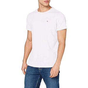 Tommy Jeans herr S/S stickade toppar, Vitt, XS Tommy Jeans herr S/S stickade toppar, Vitt, XS