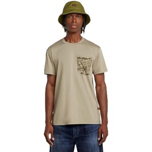 G-STAR Herr Shadow Woven Camo Pocket R T T-shirt, Beige (Light Toggee D26048-d975-c626), S G-STAR Herr Shadow Woven Camo Pocket R T T-shirt, Beige (Light Toggee D26048-d975-c626), S