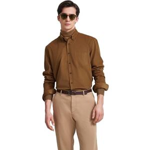 bugatti Fritidsskjorta för män 1:1 arm, BRUN, 3XL bugatti Fritidsskjorta för män 1:1 arm, BRUN, 3XL