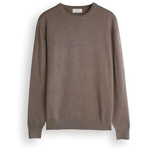 Diana Studio Rund hals i 100% merinoull, herr, långärmad, ledig passform, Beige, S Diana Studio Rund hals i 100% merinoull, herr, långärmad, ledig passform, Beige, S