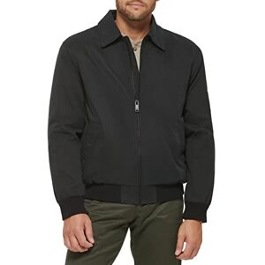 Dockers herr Micro twill golfbomberjacka, Svart fylld, S Dockers herr Micro twill golfbomberjacka, Svart fylld, S
