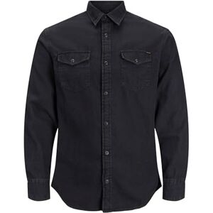 JACK & JONES För Män jeansskjorta Jjesheridan skjorta L/S , Black (Black Denim Fit:slim), XS JACK & JONES För Män jeansskjorta Jjesheridan skjorta L/S , Black (Black Denim Fit:slim), XS