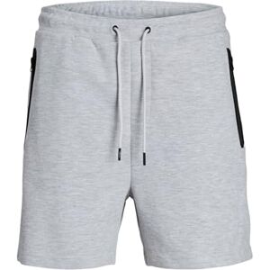 JACK & JONES Shorts för män, JPSTGORDON Fusion Sweatshorts – normal passform – S.XXL, Ljusgrå melange, XS JACK & JONES Shorts för män, JPSTGORDON Fusion Sweatshorts – normal passform – S.XXL, Ljusgrå melange, XS