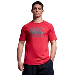 Canterbury herr stor logotyp superlätt t-shirt, röd flagga XL Canterbury herr stor logotyp superlätt t-shirt, röd flagga XL