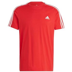 adidas herr Kortärmad T-shirt Essentials Single Jersey 3-Stripes Tee, Better Scarlet/White, XL adidas herr Kortärmad T-shirt Essentials Single Jersey 3-Stripes Tee, Better Scarlet/White, XL