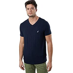 Nautica Kortärmad enfärgad T-shirt med v-ringning för män, Marinblått Xsp, L Nautica Kortärmad enfärgad T-shirt med v-ringning för män, Marinblått Xsp, L