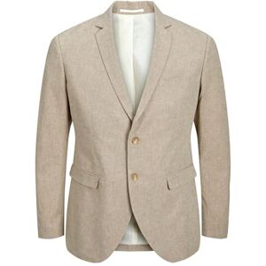 JACK & JONES Jprriviera Blazer Sn Pls – plus storlek, Beige, 62 JACK & JONES Jprriviera Blazer Sn Pls – plus storlek, Beige, 62