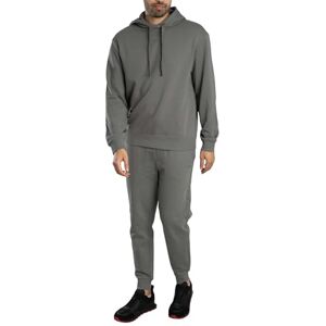 HUGO Sweatshirt för män, Mörkgrå 025, L HUGO Sweatshirt för män, Mörkgrå 025, L