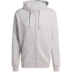 adidas herr Entrada26 Full Zip Hoodie Sweatshirt, team light grey/white, M adidas herr Entrada26 Full Zip Hoodie Sweatshirt, team light grey/white, M