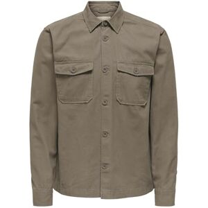 Only & Sons Onslev Canvas Overshirt 0359, Falk, L Only & Sons Onslev Canvas Overshirt 0359, Falk, L