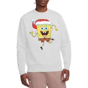 SPONGEBOB SQUAREPANTS Svampbob Fyrkant Jul Tomte Hatt Crew Sweatshirt, Vit, XX-Large, Vitt, XXL SPONGEBOB SQUAREPANTS Svampbob Fyrkant Jul Tomte Hatt Crew Sweatshirt, Vit, XX-Large, Vitt, XXL