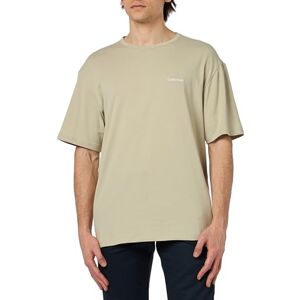 Calvin kortärmad t-shirt för män rund hals, Grön (mossgrå), L Calvin kortärmad t-shirt för män rund hals, Grön (mossgrå), L