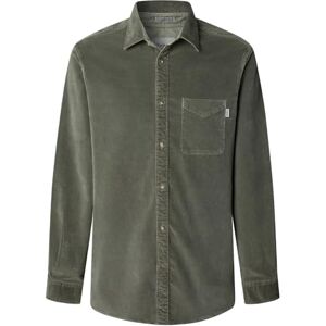 Pepe Jeans herr Clayton skjorta, brun (sten beige), L, Brun (sten beige), L Pepe Jeans herr Clayton skjorta, brun (sten beige), L, Brun (sten beige), L