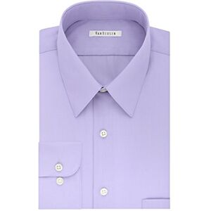 Van Heusen Långärmad skjorta för män, Big Fit Poplin, lavendel, 18.5 Neck / 34-35 Sleeve Van Heusen Långärmad skjorta för män, Big Fit Poplin, lavendel, 18.5 Neck / 34-35 Sleeve