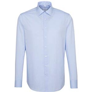 Seidensticker Silkesdekal herr affärströja – slim fit – strykfri – Kent krage – långärmad – 100% bomull, blå, 45 Seidensticker Silkesdekal herr affärströja – slim fit – strykfri – Kent krage – långärmad – 100% bomull, blå, 45