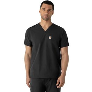 Carhartt Herr V-ringad topp med styrka modern passform V-hals kort solid ärm för män (1 st), svart, S Carhartt Herr V-ringad topp med styrka modern passform V-hals kort solid ärm för män (1 st), svart, S