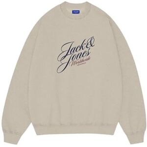 JACK & JONES Jorinwood sweat crew neck FST, Antik vit, XL JACK & JONES Jorinwood sweat crew neck FST, Antik vit, XL