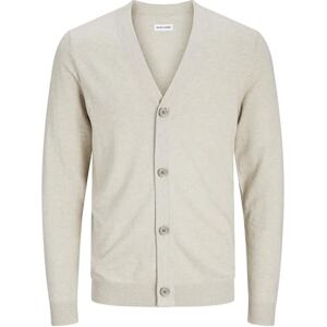 JACK & JONES herr Jjeemil stickad knapp cardigan Noos kofta, havregryn/detalj: melerad, L JACK & JONES herr Jjeemil stickad knapp cardigan Noos kofta, havregryn/detalj: melerad, L