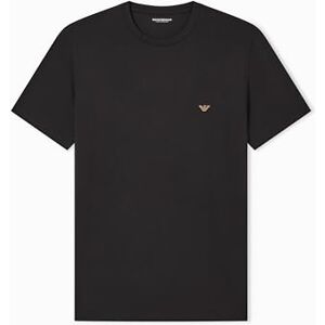 Giorgio Armani Herr mjuk modal rund hals t-shirt brun L anpassad passform passform, Brun, L Giorgio Armani Herr mjuk modal rund hals t-shirt brun L anpassad passform passform, Brun, L