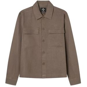 Springfield Brun skjorta XL, brunbrun, XL Springfield Brun skjorta XL, brunbrun, XL