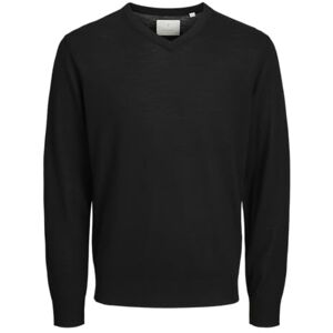JACK & JONES Jprccmerino stickad V-hals, svart, S JACK & JONES Jprccmerino stickad V-hals, svart, S