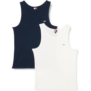 Tommy Jeans Män TJM XSLIM 2PCK RIB TANK EXT Övriga T-shirts, Multi, L, Multi (Ecru/Dark Night Navy), L Tommy Jeans Män TJM XSLIM 2PCK RIB TANK EXT Övriga T-shirts, Multi, L, Multi (Ecru/Dark Night Navy), L