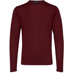 CASUAL FRIDAY Kent merino crew neck stickad tröja, Vineyard Wine Melange (1916231), S CASUAL FRIDAY Kent merino crew neck stickad tröja, Vineyard Wine Melange (1916231), S