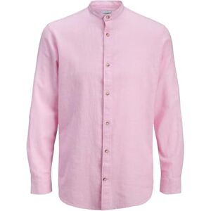 JACK & JONES Jjesummer linne Blend band skjorta L/S Sn, Prisma rosa, XS JACK & JONES Jjesummer linne Blend band skjorta L/S Sn, Prisma rosa, XS