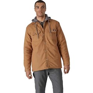 Dickies Fleecejacka med huva och huva för män med hydroshield arbete användbarhet ytterkläder, Brun anka, M Dickies Fleecejacka med huva och huva för män med hydroshield arbete användbarhet ytterkläder, Brun anka, M