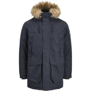 JACK & JONES herr Jjcamp fuskpäls parkas pls, mörk marinblå, 4X_l, mörk marinblå, 4x_l JACK & JONES herr Jjcamp fuskpäls parkas pls, mörk marinblå, 4X_l, mörk marinblå, 4x_l