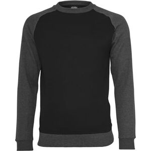 Urban Classics Sweatshirt för män, Flerfärgad (blk/Cha 445), 3XL Urban Classics Sweatshirt för män, Flerfärgad (blk/Cha 445), 3XL