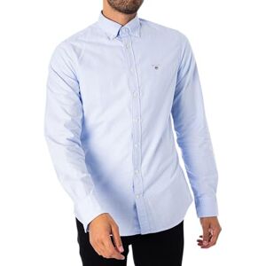 GANT Slim Oxford-skjorta för män, Ljusblå, S GANT Slim Oxford-skjorta för män, Ljusblå, S