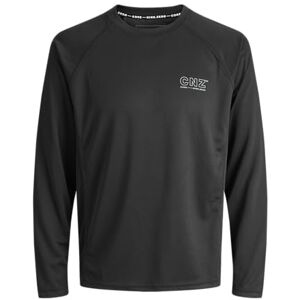 JACK & JONES Jcocnz Ls T-shirt Sn, svart, L JACK & JONES Jcocnz Ls T-shirt Sn, svart, L