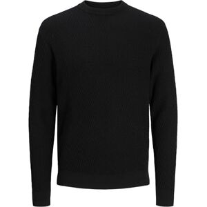 JACK & JONES Jprblareagan stickad crew neck, svart, S JACK & JONES Jprblareagan stickad crew neck, svart, S