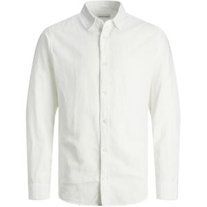 JACK & JONES herrskjorta plusstorlek slim fit skjorta, Vit, 5XL JACK & JONES herrskjorta plusstorlek slim fit skjorta, Vit, 5XL