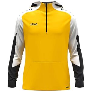 JAKO Unisex huvtröja med dragkedja dynamisk, gul/vit/svart, L JAKO Unisex huvtröja med dragkedja dynamisk, gul/vit/svart, L