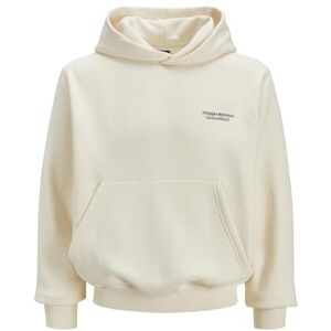 JACK & JONES Jorislington Back Sweat Hood Sn, Antik vit, XL JACK & JONES Jorislington Back Sweat Hood Sn, Antik vit, XL