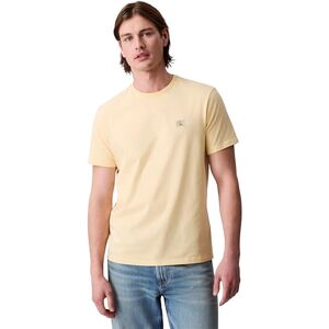 Calvin jeans herr SS badge 30S jersey klassisk TEE LV04RC272G t-shirts, gul (solljus), S, Gul (solljus), S Calvin jeans herr SS badge 30S jersey klassisk TEE LV04RC272G t-shirts, gul (solljus), S, Gul (solljus), S