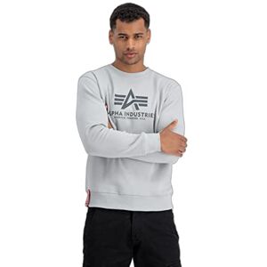 Alpha Industries Basic Sweatshirt för män Pastel Grey Alpha Industries Basic Sweatshirt för män Pastel Grey