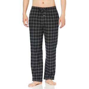 Amazon Essentials Men's Pyjamasbyxa i flanell (finns i Big & Tall), Svart Grå Buffalorutigt, L Amazon Essentials Men's Pyjamasbyxa i flanell (finns i Big & Tall), Svart Grå Buffalorutigt, L