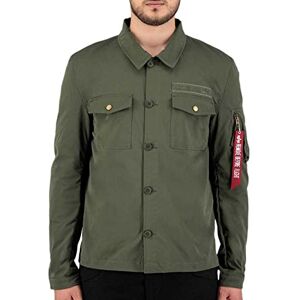 Alpha Industries Herrar Overshirt Dark Olive Alpha Industries Herrar Overshirt Dark Olive