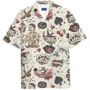 JACK & JONES Joramigo Resort Shirt Ss SMU, Antik vit, L JACK & JONES Joramigo Resort Shirt Ss SMU, Antik vit, L