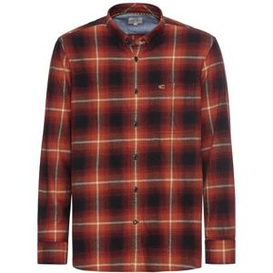 camel active Långärmad herrskjorta med rutmönster, röd svart, XL camel active Långärmad herrskjorta med rutmönster, röd svart, XL