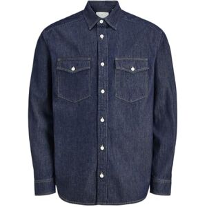 JACK & JONES Jprccwalter Denim L/S skjorta, Mörkblå denim, M JACK & JONES Jprccwalter Denim L/S skjorta, Mörkblå denim, M