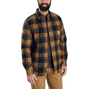 Carhartt Flanell Sherpa-fodrad skjorta för män Jac, Brun, XXL Carhartt Flanell Sherpa-fodrad skjorta för män Jac, Brun, XXL