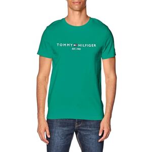 Tommy Hilfiger Herr T-tröja Tommy logo t-shirt, Olympisk grön, 3XL Stor Tall Tommy Hilfiger Herr T-tröja Tommy logo t-shirt, Olympisk grön, 3XL Stor Tall