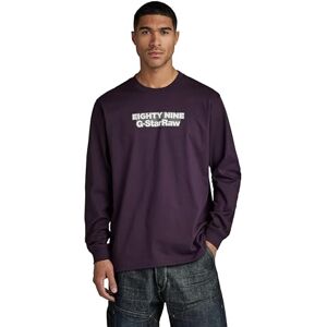 G-STAR RAW Herr Eighty Nine Gr Loose R T Ls T-shirt, Lila (Lt Maze D23886-c336-8880), L G-STAR RAW Herr Eighty Nine Gr Loose R T Ls T-shirt, Lila (Lt Maze D23886-c336-8880), L
