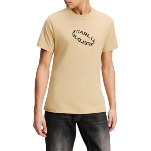 KARL LAGERFELD JEANS , Herr, Slim Kortärm Ring Logo Tee, Slim Fit, Beige, XS KARL LAGERFELD JEANS , Herr, Slim Kortärm Ring Logo Tee, Slim Fit, Beige, XS